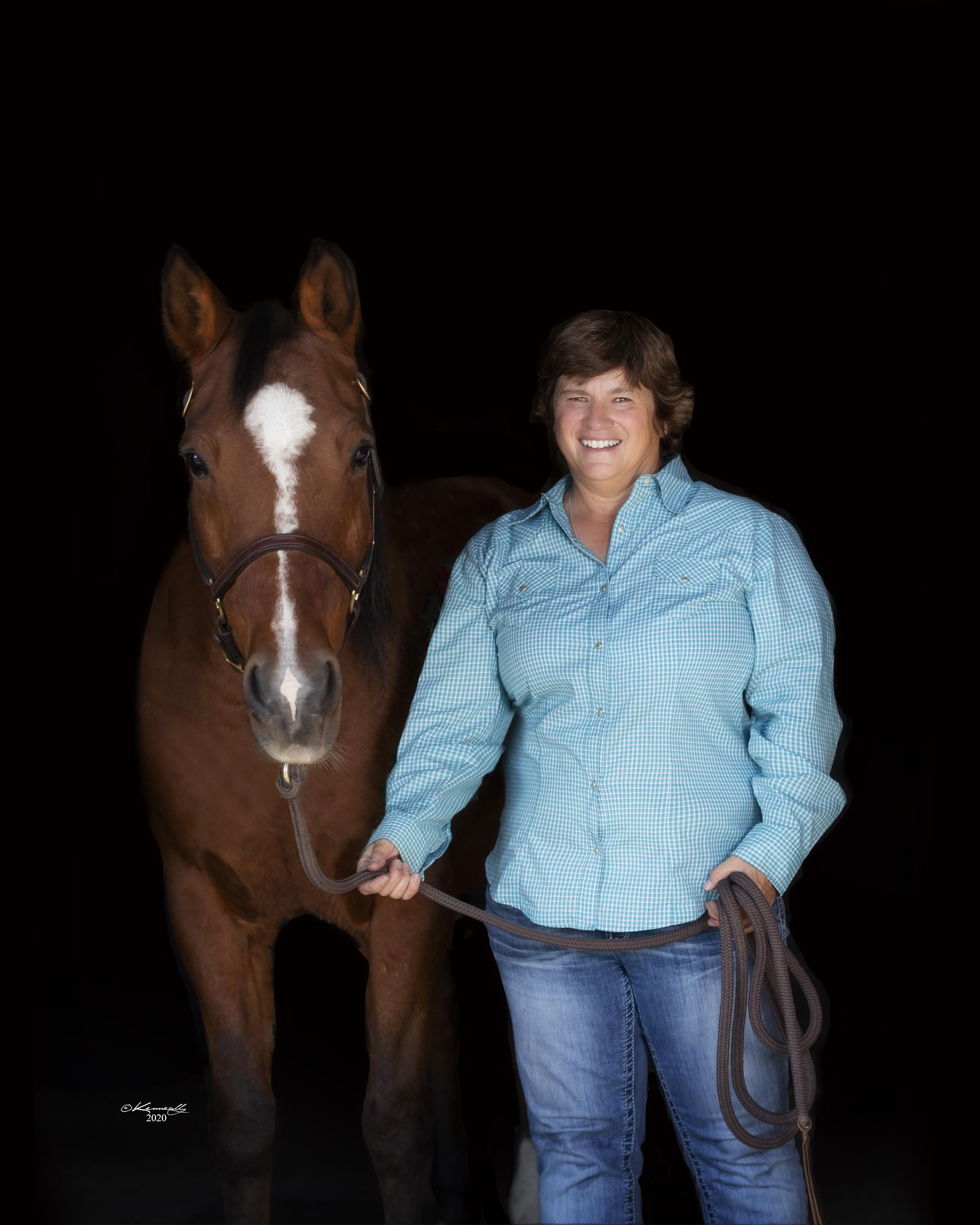 Debbie Wiegmann, Barn Manager,Bookkeeper, Events Coordinator      ❤️Sue Curry Forever In My Heart❤️                        ❤️Miss You Sue❤️ I worked for Sue Curry over 12 years.  What ever Sue needed done I took care of it. She was my best friend, and is dearly missed.  I promise to keep her farm going for her.  I know how much she loved all the horses.    I have been involved with Arabian Horses since the age of ten. My father was an expert saddle and furniture maker, I still use the saddles that my father made for me. After I stopped competing, for the most part I just did trail riding, but I missed all of my friends from the shows. I decided to pay it back to all those who volunteered at the many Northern California shows. I started to manage many shows in the area and began to do announcing as well. During this period of time I hired Sue Curry to judge on of our dressage shows. Nearly immediately we became best friends, and now I organize the Fairwind Farm shows and events, and schedule monthly clinics at the farm. I also do all the video and photography. I board my Arabian gelding Montezzuma,, aka Monte at Fairwind Farm. I very much enjoy riding the trails here.   